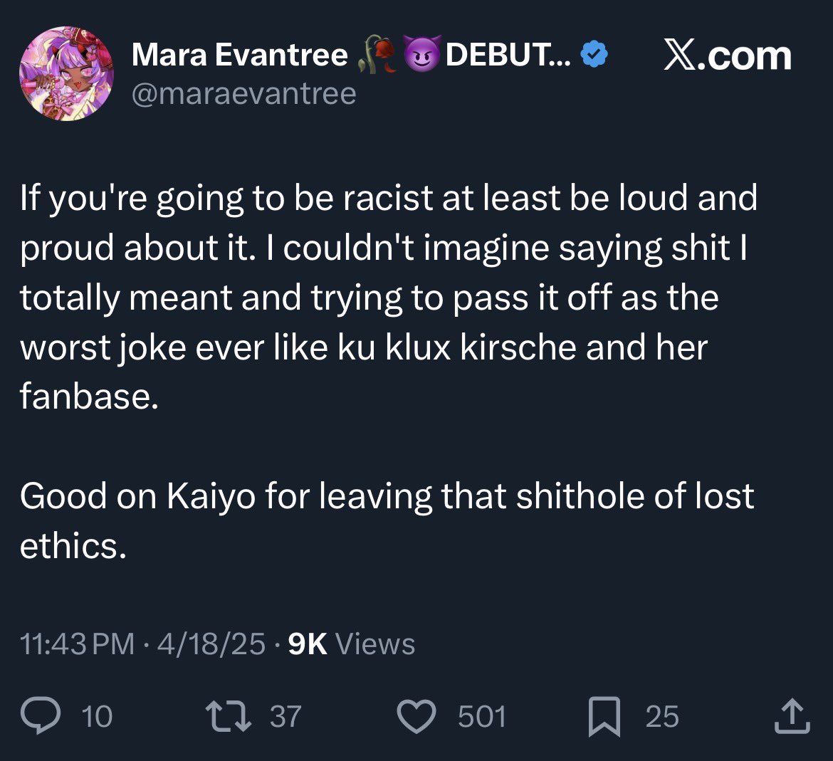 SyberSalty2's tweet photo. @KirscheVerstahl Just as a reminder that the “ku klux Kirsche fan name” was uttered by this dumb “anti-racist” bıtch https://t.co/CXVnbpfP5u