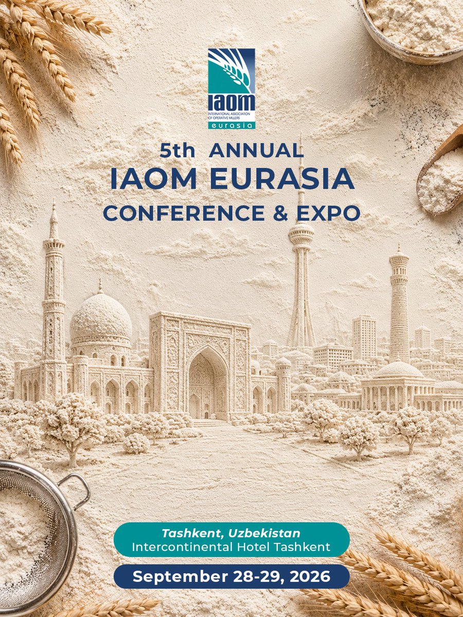 iaomeurasia's tweet photo. 5. IAOM Avrasya Konferansı ve Sergisi, Eylül 2026’da Özbekistan, Taşkent’te 28-29 Eylül 2026 tarihlerinde Intercontinental Otel’de düzenlenecektir. Kayıt ve sponsorluk bilgilerine https://t.co/E2gNsonNgI adresinden ulaşabilirsiniz.

#iaomeurasia2026 #conference #expo https://t.co/bemAsqJHke