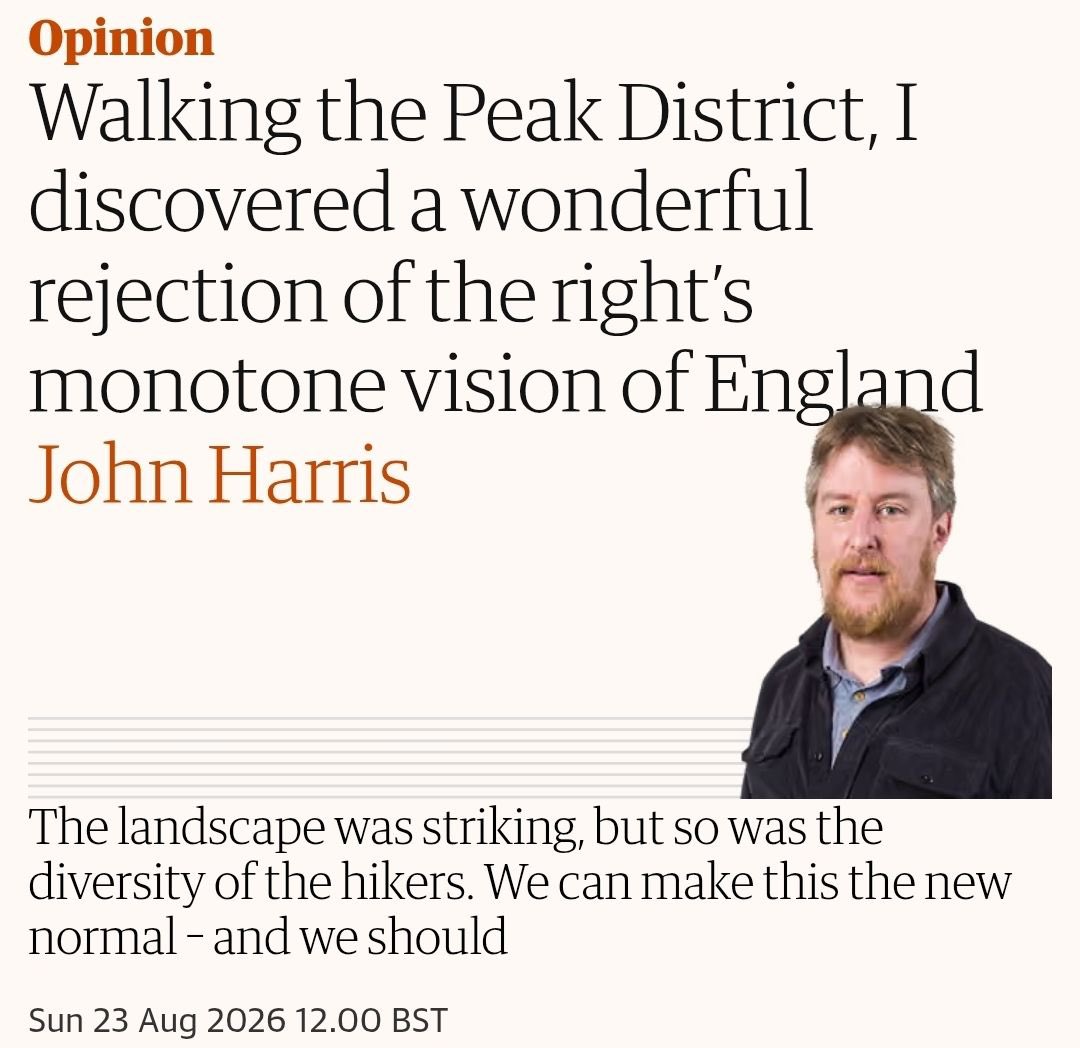 Oklahoma_Brave's tweet photo. Ugly, long-faced chubby English liberal is happy because he went hiking in the northwest of England in some of the most beautiful country in the world... and didn't see English people.

When the trials begin, remember that these were the cheerleaders of genocide. https://t.co/174ZyZWjjT