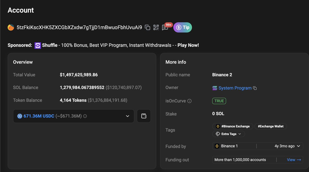 JIMMYRH4663's tweet photo. Gec2HAfyjuLrRjcQp6xVswUKAKkaZjcUGya4cP58pump

let's say this is larp

but how can you fake this funding wallet of the dev?

https://t.co/2e0iK4ZYYh

niggas must be crazy af fudding.  lol https://t.co/azo2NJKPn6