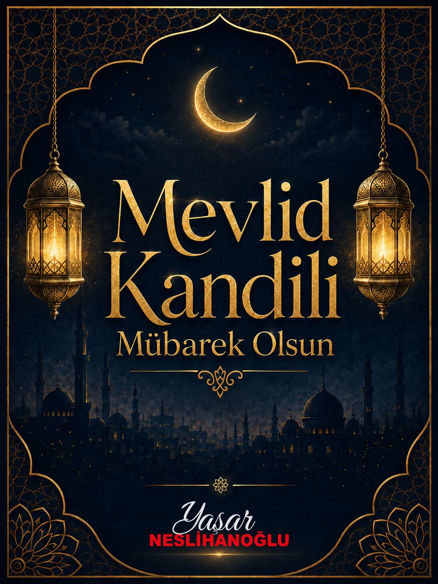 yasarnes's tweet photo. Mevlid Kandili’nin gönüllerimize huzur, sofralarımıza bereket, ülkemize ve milletimize birlik getirmesini diliyorum.

Bu mübarek kandilin hayırlara vesile olmasını temenni ediyor, ülkemizin ve tüm İslam aleminin kandilini kutluyorum. https://t.co/jhjF46c31h