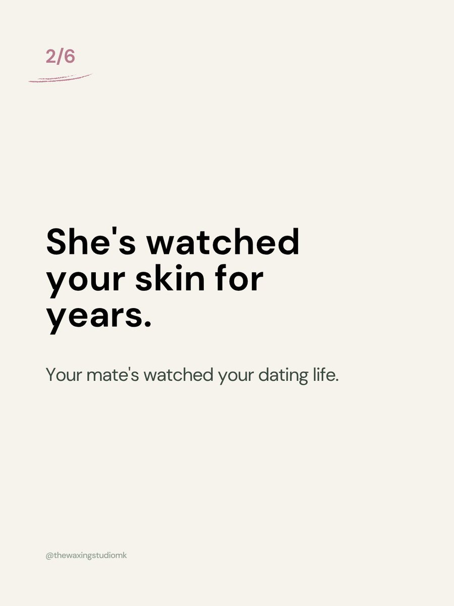 TheWaxingStudio's tweet photo. Your waxer checks your skin more closely than most people in your life. Regrowth timing, mole changes, product reactions, all tracked every four weeks. Most people never get that kind of attention anywhere else. What's yours ever caught first? https://t.co/Y5vo7lYpIj