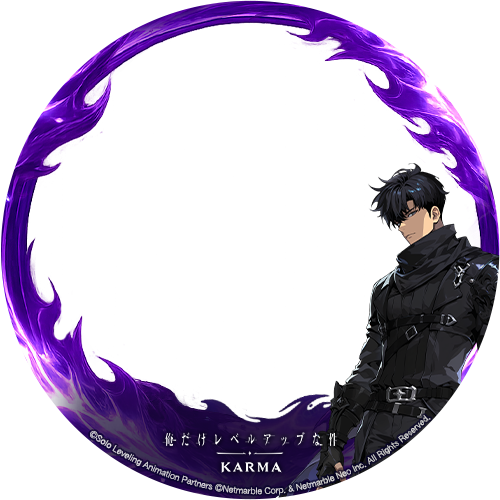 Sololv_KARMA_JP's tweet photo. 『俺だけレベルアップな件：KARMA』の
プロフィールフレーム配布中🎁

皆様のプロフィールをさらに特別にさせる
俺カル専用のプロフィールフレームを配布します！
今すぐ画像をダウンロードして
自分だけのプロフィールを作成しましょう！

#俺だけレベルアップな件_KARMA
#俺カル https://t.co/o5qGwd7pqy