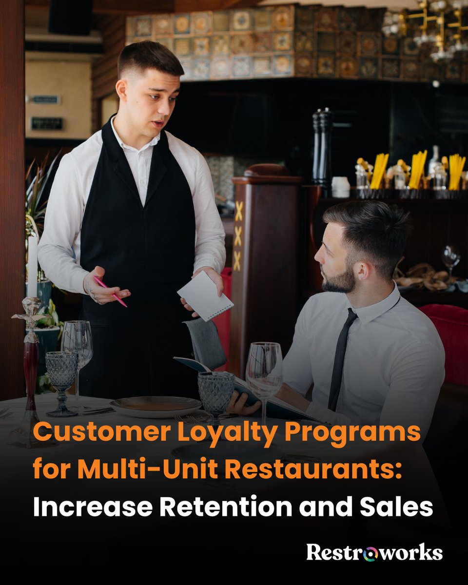 Restroworks's tweet photo. What do your loyalty programs tell you beyond the fact that guests came back?

Visit frequency. Order history. Location preferences. The offers they respond to.

For a restaurant group, making the most of that customer data is where things get interesting. More so when you have 10, 50, or 500 locations under the same brand.

Our latest blog looks at how multi-unit restaurants can put that customer data to work to build a strong loyalty program.

👉 Read here: https://t.co/CXYxuJyP1F

#Restroworks #customer #loyalty