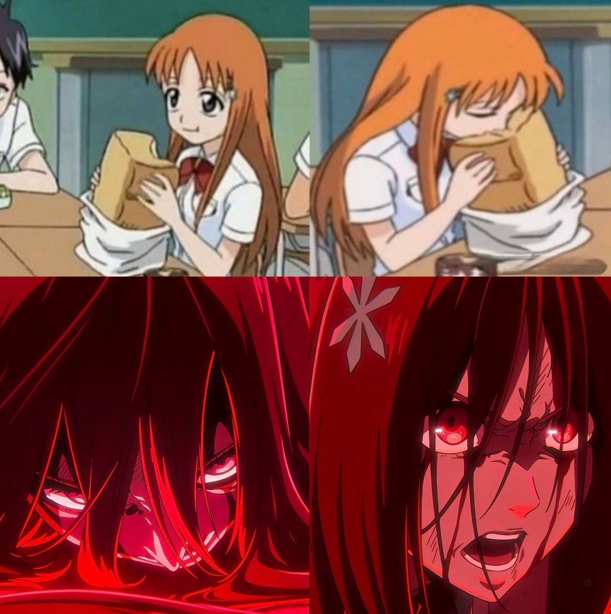 AnimeePost's tweet photo. Orihime's duality https://t.co/2AsPddS601