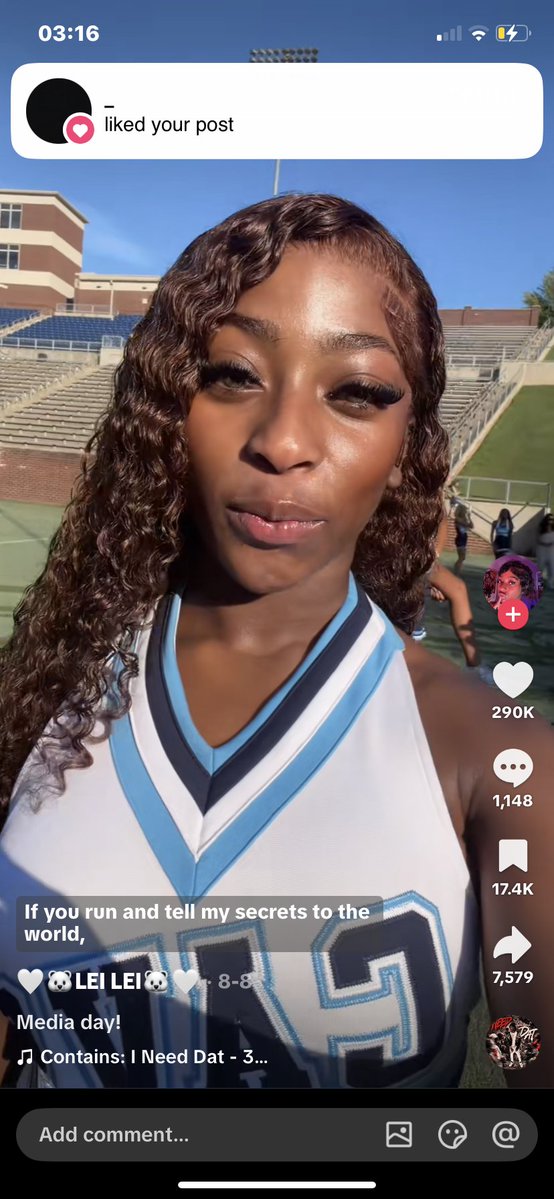 softeuph's tweet photo. @taliasworl @Bellavzpf Even more proof that you will ignore because you love CP. Posted in the beginning of the semester for media day with the mascot on her uniform, the CAVS for cavaliers the mascot of a HIGHSCHOOL. You’re playing dumb at this point. https://t.co/YuZXCJIHaL