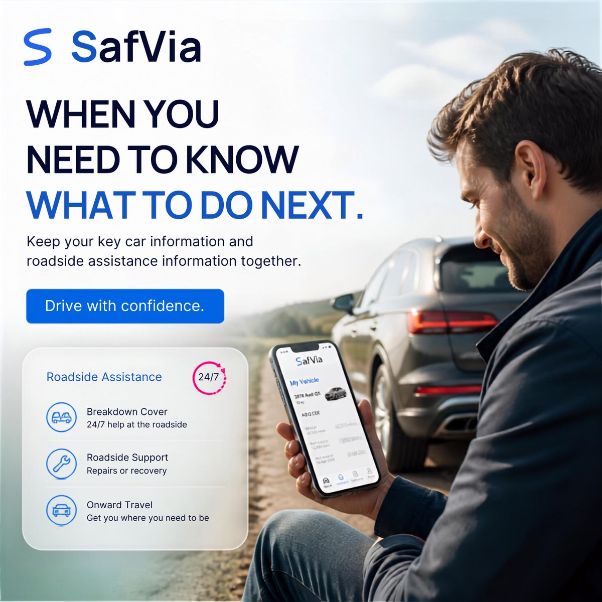 SafViaUK's tweet photo. 💡 Did you know?

That warning light on your dashboard could be telling you something important.

With SafVia, photograph it and get guidance on what it may mean.

**Understand your car. Drive with confidence.**

👉 https://t.co/dxiOC9YYzD

#SafVia #WarningLights #CarTips https://t.co/bheGYzBA5h