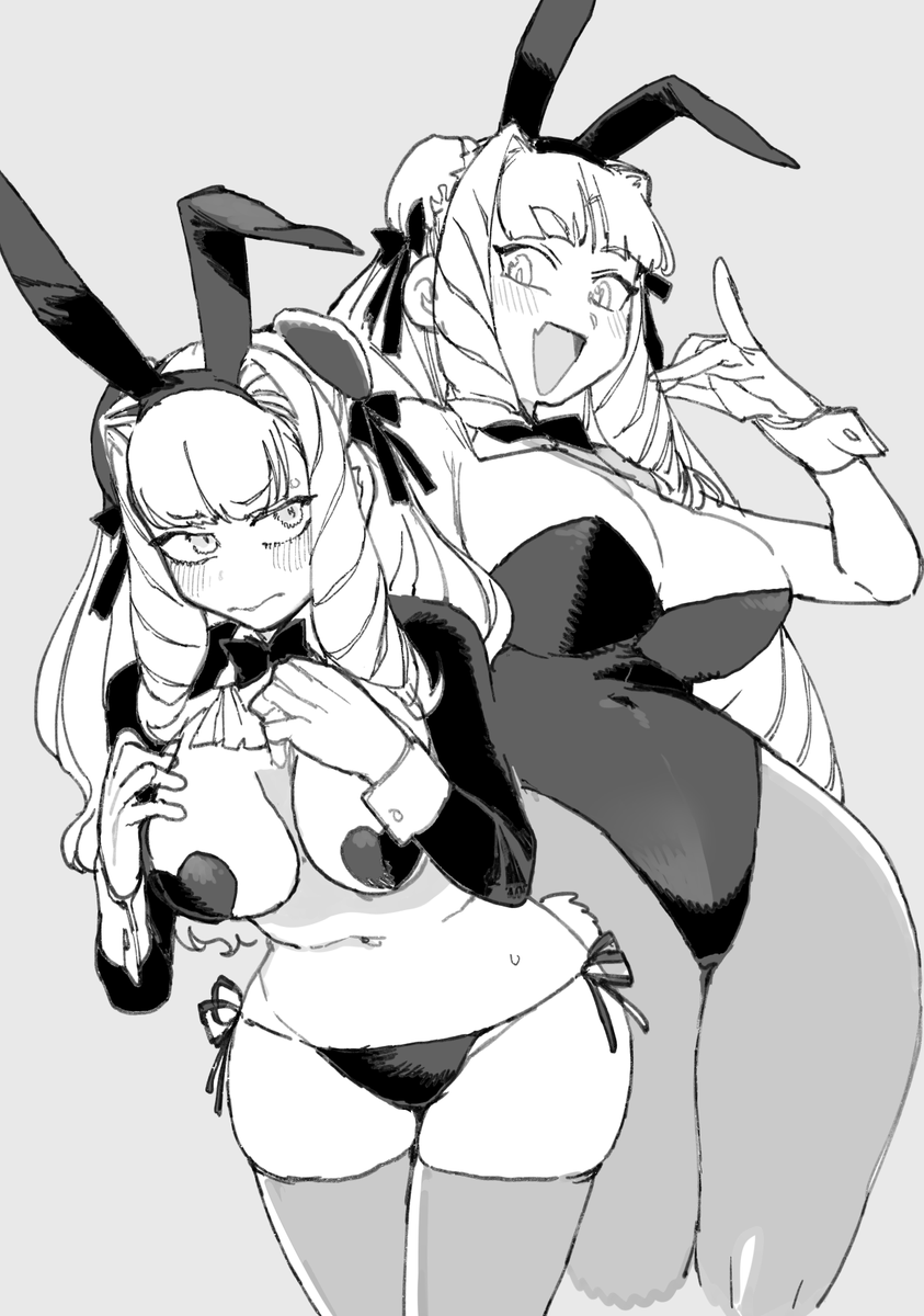 nikukaiQ's tweet photo. バニー＆逆バニーですわ https://t.co/VNp1QKqy2R