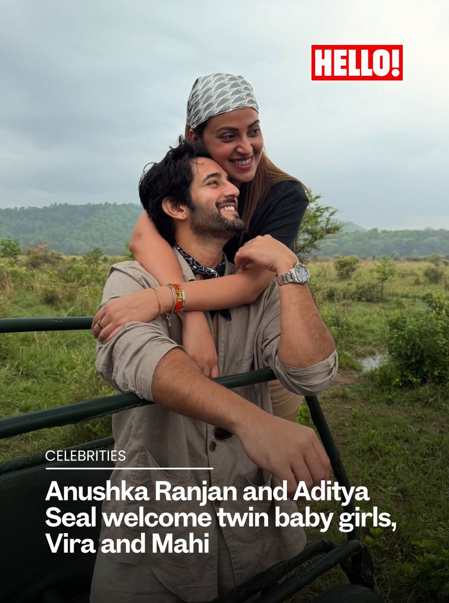 HELLOmagIndia's tweet photo. #AnushkaRanjan & #AdityaSeal welcome twin baby girls, Vira & Mahi! The couple, who began dating nearly 4 years before tying the knot in 2021, are now parents to 3 daughters. #HELLOIndia #HELLOMagazine #ItsAGirl https://t.co/lxX3lKQTBV