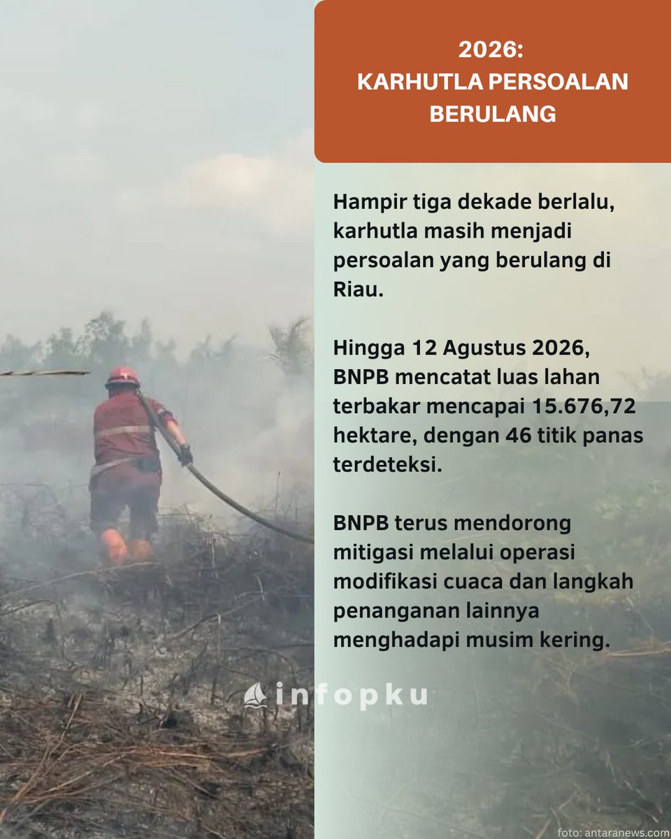 infoPKU's tweet photo. Berikut rekam jejak peristiwa penting kabut asap Riau. (2/2) https://t.co/nZHUq50yWy