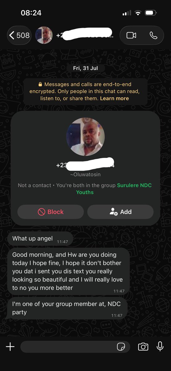 viccetti's tweet photo. My mom has been my profile picture on WhatsApp since she died couple of months ago and then this guy we belonged in the same group together texted me.  I just weak to reply.  

Now I see how annoying these ladies get when they receive messages like this. https://t.co/OPO8XOwZOI