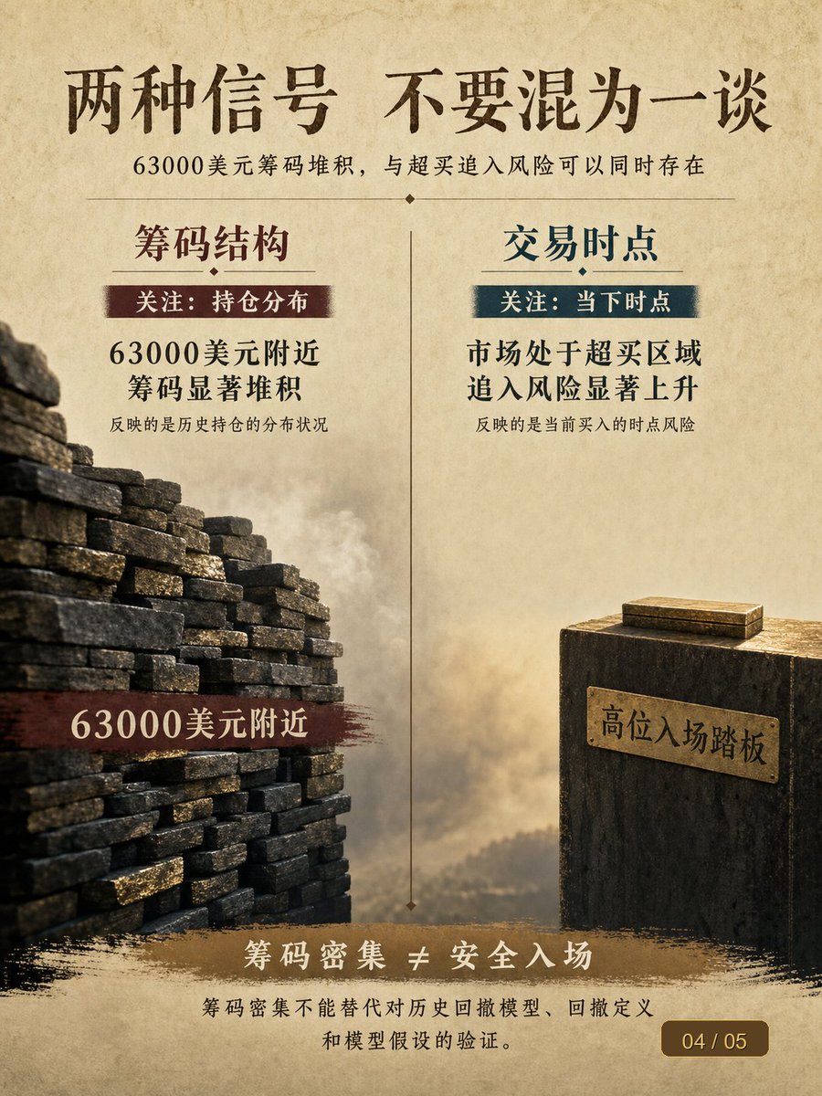 biquandalaba's tweet photo. ⚠️ MVRV类指标真的失效了吗？有3个指标评分升高，$63,000附近筹码密集堆积。当前BTC报$77,593，24小时上涨1.8%，主流币短线普涨，但超买阶段切忌盲目追高。过去表现不代表未来结果。 https://t.co/1886SZm6uK