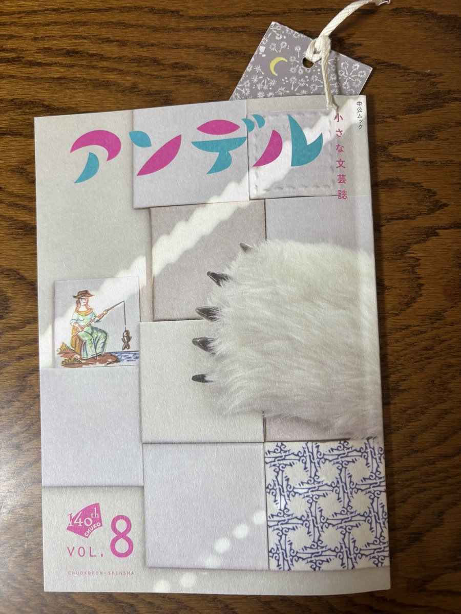 Canoko0305's tweet photo. 初めて文芸誌を買いました。文芸誌って、作家先生の詰め合わせみたいで買ったことなかったけど、表紙の紙の手触り含めて、何か好きかも。「アンデル」。中央公論新社。300円。 https://t.co/CJ9PuGdOSu