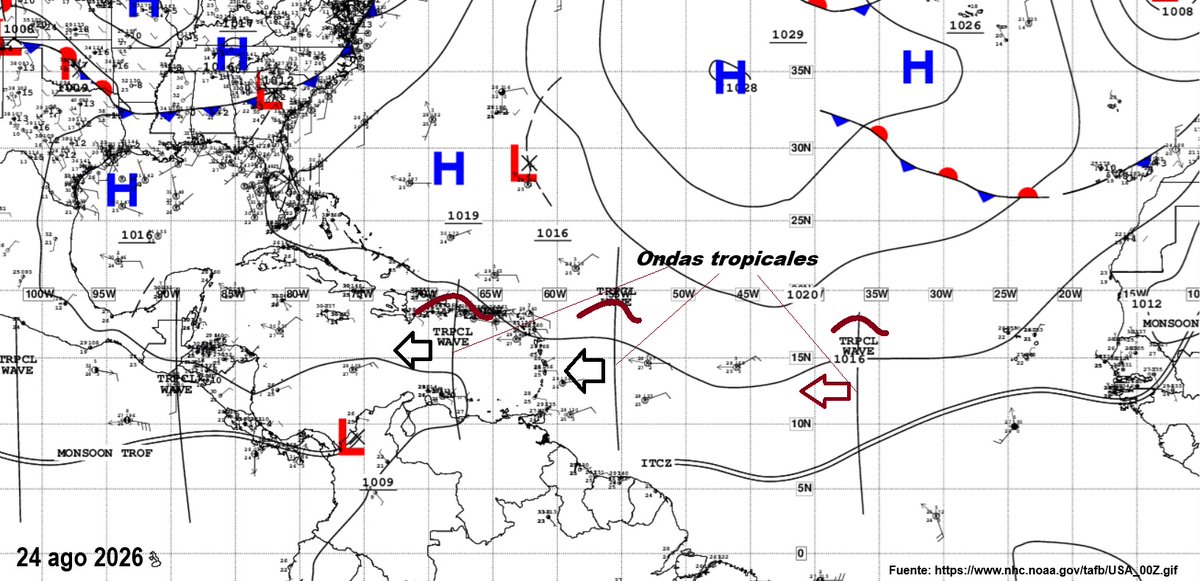 HenriquezMax's tweet photo. Buena noticia para la región Caribe. Viene un tren de ondas tropicales para esta semana, que van a causar lluvias en el norte colombiano y en sectores de la zona andina y la costa pacífica https://t.co/re6L493LiI