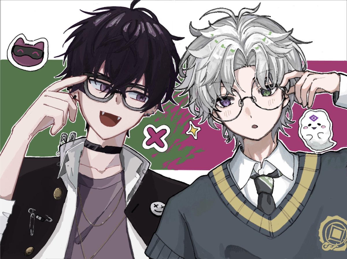 yo_kagin's tweet photo. 絵チャ合作🍵 https://t.co/GMiTUxWwDx