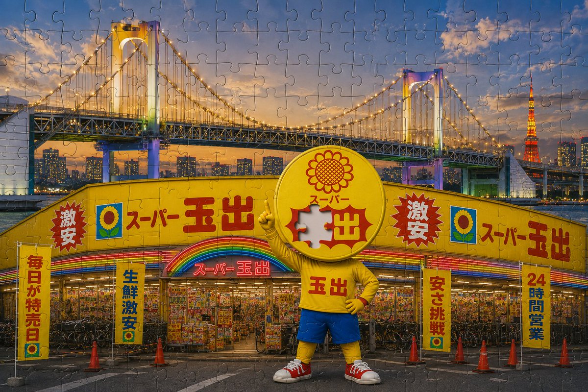 sp_tamade's tweet photo. お疲れ玉出した(^^)/🌻

今日は、
レインボーブリッジ開通記念日
であり、
オリジナルジグソーパズルの日
のようですので、こちらでお別れです。

明日も良い一日でありますように✨

誰か玉持ってませんか。 https://t.co/r5XJMzkQKp