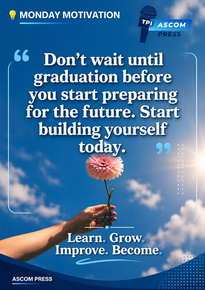 AscomPress's tweet photo. A certificate can open a door, but your skills, knowledge and attitude can help you stay in the room.
#ascompress #mondaymotivation https://t.co/X53ysBxoU2