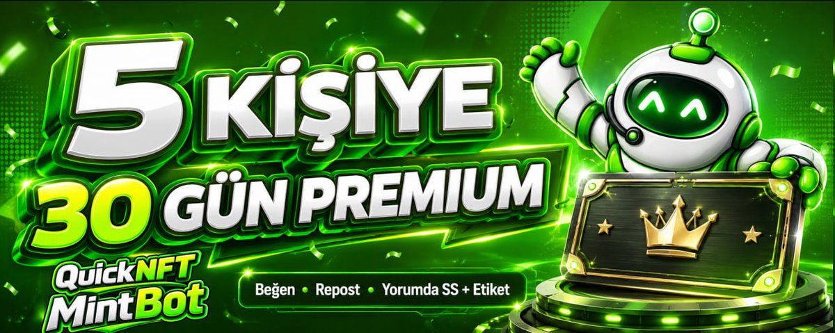 kriptokurduu's tweet photo. QuickMint’i biraz da siz test edin istiyoruz. 😎

5 kişiye 30 günlük Premium hesap veriyoruz.

Katılmak için👇🏻
• Bu gönderiyi beğen
• Repost yap
• QuickMint Bot’a giriş yap
• Bot’a katıldığını gösteren ekran görüntüsünü yoruma bırak
• Yorumda 1 arkadaşını etiketle

🤖 QuickMint Bot
https://t.co/vjzCGDW9ZC

Kazananları şartları kontrol ederek belirleyeceğiz.

Hadi görelim kimler Premium’u istiyor. 👀