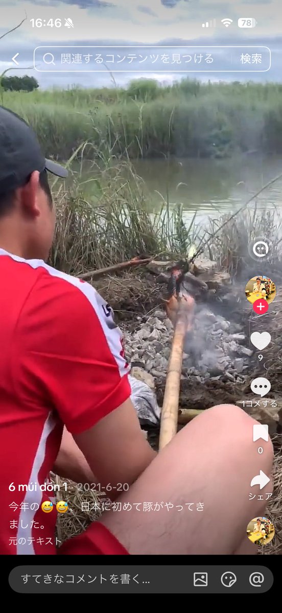 YSD0118's tweet photo. ワイのTikTok、庭とか河原で豚を丸焼きする在日ベトナム人の動画と東南アジア中華詐欺園区の動画だけが延々と流れる狂気のショート動画アプリになってる https://t.co/5ZrDruVrC5