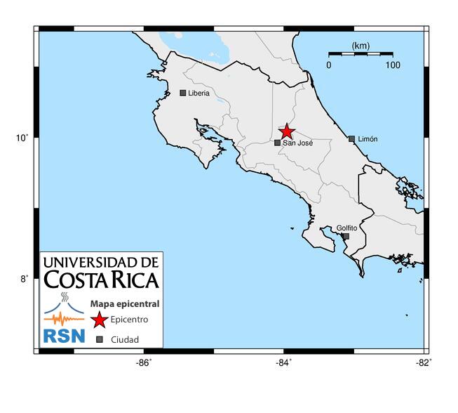 RSNcostarica's tweet photo. #SismoCR #TemblorCR Revisado, 24-8-2026, 1:39 am, Mag: 4,8 Mw, Prof: 10 km, 10 km al Norte de Cascajal, V. de Coronado https://t.co/syjup3jK5Y