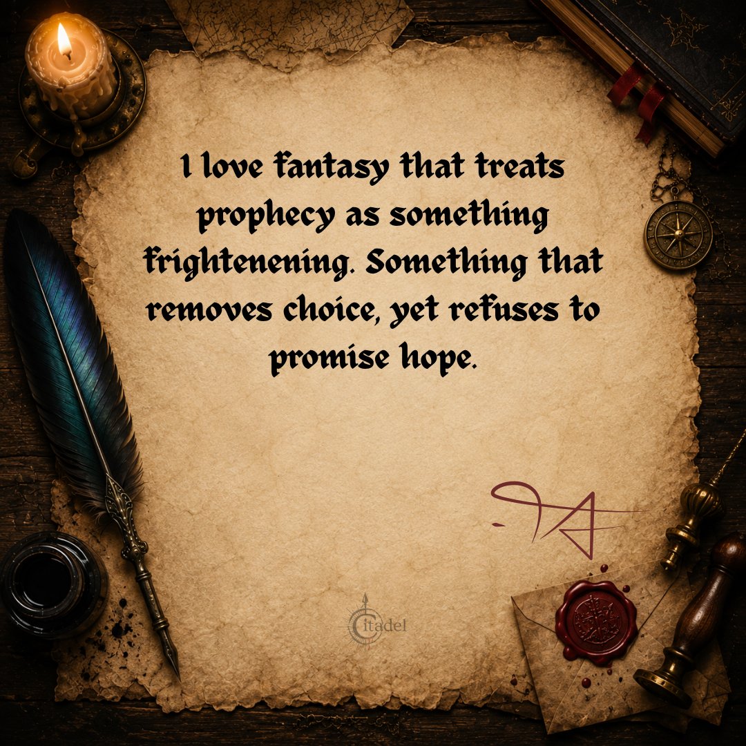 TobyAndrewBooks's tweet photo. Would you actually want to know your future?

I love fantasy where prophecy creates problems rather than solves them.

Once the future has been seen, are your choices still really yours?

#DarkFantasy #ForgottenProphecy https://t.co/QmhrRhDKhs