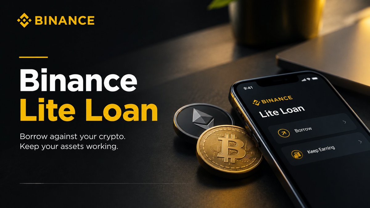 CryptoProject6's tweet photo. What If You Need Liquidity Without Selling Your Crypto?

This is where Binance Lite Loan caught my attention.

Instead of selling eligible crypto when you need funds, Lite Loan lets users borrow against supported collateral. The interesting part is that eligible collateral may continue earning yield while being used for the loan.

For me, the main idea is simple:

You keep exposure to your crypto, use it as collateral, and access liquidity without immediately selling it.

But borrowing against crypto still comes with risks. Collateral values can change quickly, borrowing costs matter, and users should always understand repayment and liquidation conditions before taking a loan.

I like seeing crypto products becoming easier to understand, especially for users who find traditional crypto lending complicated.

Would you borrow against your crypto instead of selling it?

Availability and terms vary by region. Educational only. Always DYOR.

#Binance #BinanceAcademy #LearnWithBinance