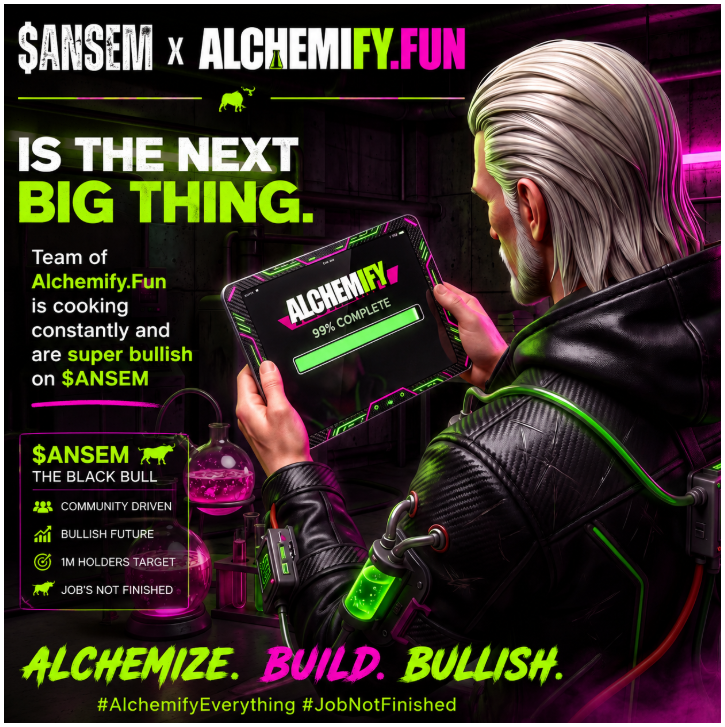 FestiCeleb's tweet photo. Alchemify cooking hard rn 🧪🐂

Buy elements → mix → discover → own Patents → farm the Reward Pool

Real on-chain alchemy game for $ANSEM bulls. Lab opening soon. Don’t sleep.
@alchemifydotfun https://t.co/7JWq9J0UhF