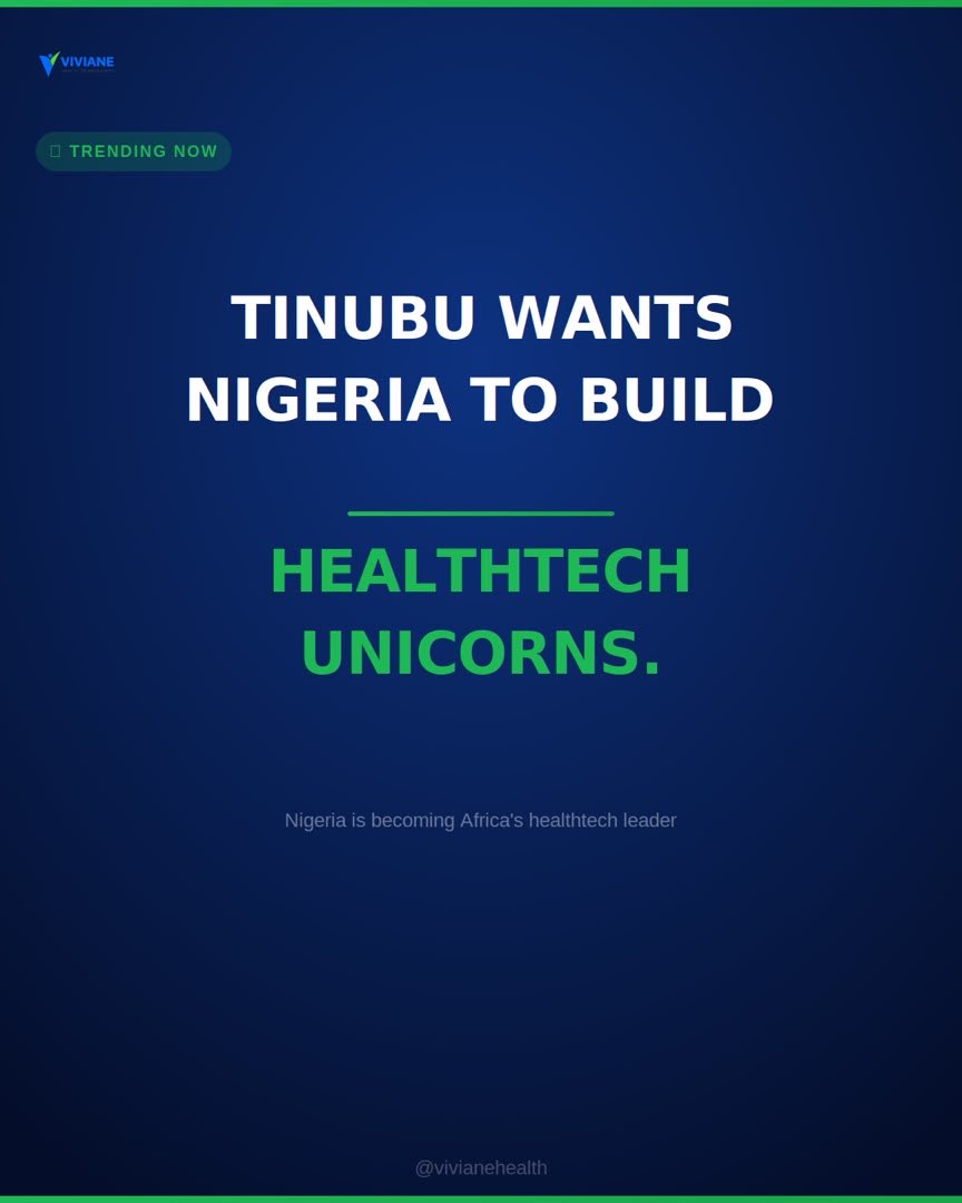 VivianeHealth's tweet photo. Nigeria and China are now partnering on AI, lab medicine and digital health. International investment is flowing into Nigerian healthcare. Is your facility positioned to benefit? 
🌍 

#NigeriaChina #HealthTechAfrica https://t.co/TxypkGpNlN