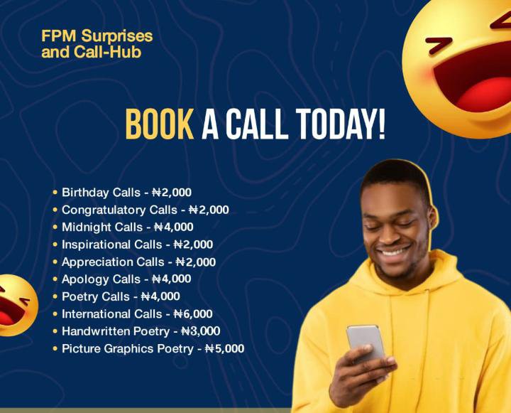 Naijawurld's tweet photo. @peng_writer You can book a call with me to help you surprise your loved ones https://t.co/r3Ij14JzFY
