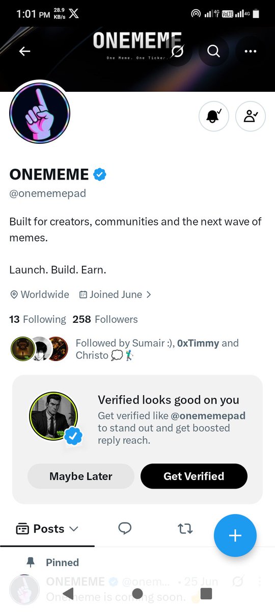 TimStefard_itx's tweet photo. @Alpha_ChrisX @onememepad Done all✅

Looking forward to big launches https://t.co/FEf7ThQHM5