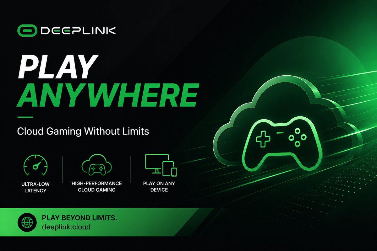 DeepLinkGlobal's tweet photo. Cloud gaming is breaking device barriers.

No downloads. No expensive gaming PC. Just play wherever you are.

DeepLink brings high-performance gaming to any screen.

#DeepLink #CloudGaming #Gaming #GPU https://t.co/lN6IfIyPJE