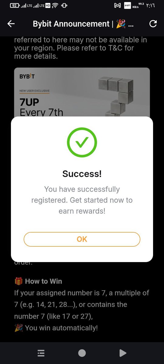 marymix0's tweet photo. @Bybit_Official Been eagerly waiting for the next @Bybit_Official  giveaway 🔥
Just registered for the Bybit 7UP Giveaway #4 — hoping my number hits that lucky 7!
Thanks @Bybit_Official for the opportunity 🙏 
Let’s gooo 🚀
#Bybit #7UPGiveaway https://t.co/EJAnznSUZd
