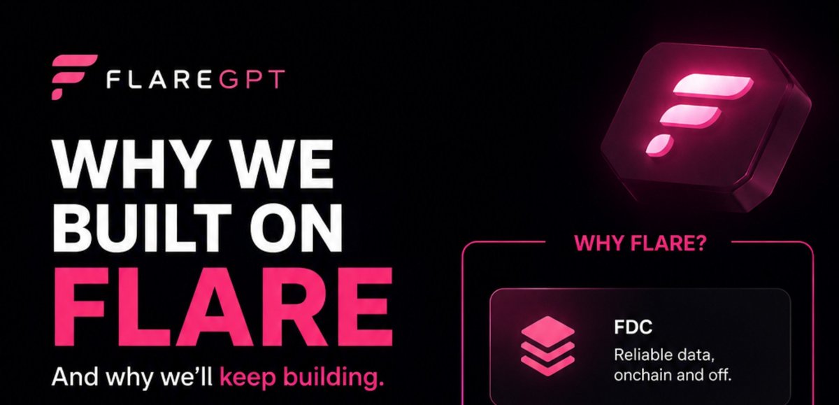 Flare_GPT's tweet photo. Why did we choose to build on @FlareNetworks?

Because we believe Flare is building the infrastructure for a more useful kind of Web3.

FDC. FTSO. FAssets. Smart Accounts. Data and interoperability are at the core of what makes Flare interesting to us.

We didn’t want to build another AI chatbot with a crypto logo.

We wanted to build something that could understand the ecosystem, work with its data, and eventually act on behalf of users.

That’s already starting to take shape with Loops.

Gas Sniper was our first Loop. But it’s only the beginning.

There’s so much more we want to explore at the intersection of AI, data, automation, and onchain activity.

And that’s why we’re staying on Flare.

We chose Flare because we saw the possibilities.

We’ll keep building because we believe the best ones are still ahead.

FlareGPT is just getting started.🔥