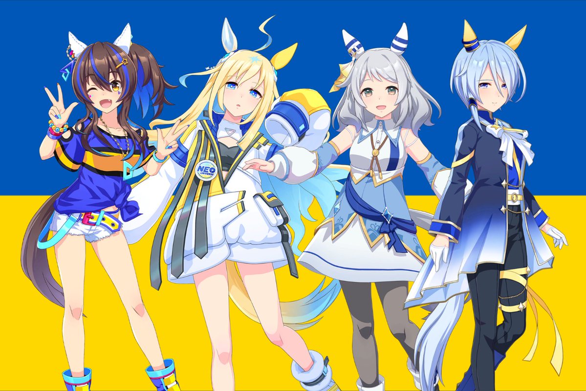 darumiamemiya's tweet photo. Happy 35th independence day of Ukraine and Umamusume 5.5th anniversary https://t.co/Xfh4aAN4PE