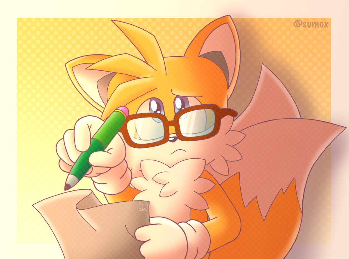SumoxArt's tweet photo. Tails with glasses redraw :P
#Tailsthefox https://t.co/Br63gtkSZ2