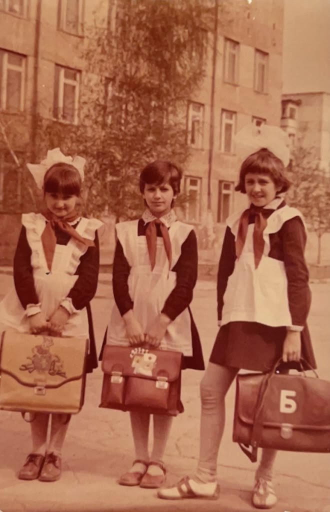 nanakopoupee's tweet photo. currently obsessed with soviet school uniforms to the point i'm genuinely considering buying one https://t.co/OYtX3runON