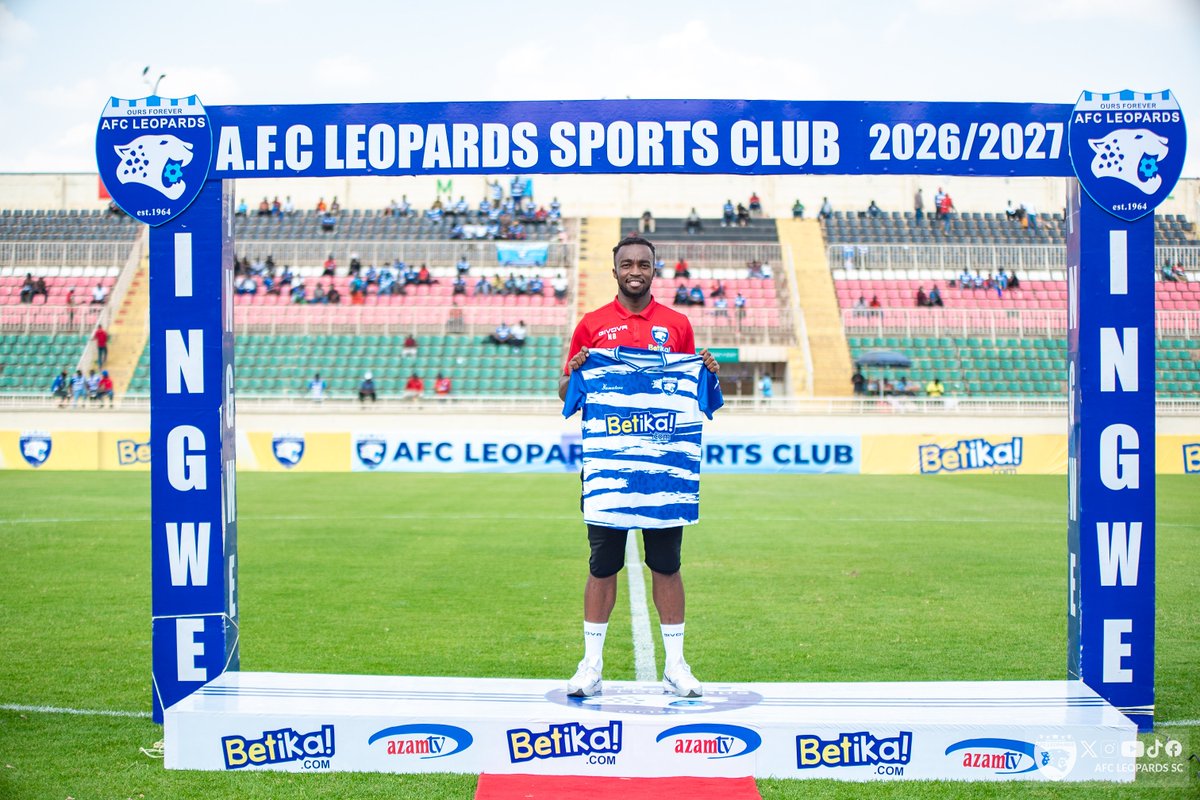 AFCLeopards's tweet photo. He's  got swag....

Our former Youth Team  player. 

Formerly  with Murang'a Seal, Tusker FC and Bandari FC 

Eric Namaan Balecho is here and he is blue 

@betikaKe | @AzamTVKenya

#𝐈𝐧𝐠𝐰𝐞𝐍𝐚𝐁𝐞𝐭𝐢𝐤𝐚 | #𝐎𝐮𝐫𝐬𝐅𝐨𝐫𝐞𝐯𝐞𝐫 | #𝐘𝐚𝐌𝐚𝐭𝐞𝐫𝐞 https://t.co/cjFWXPqxb8