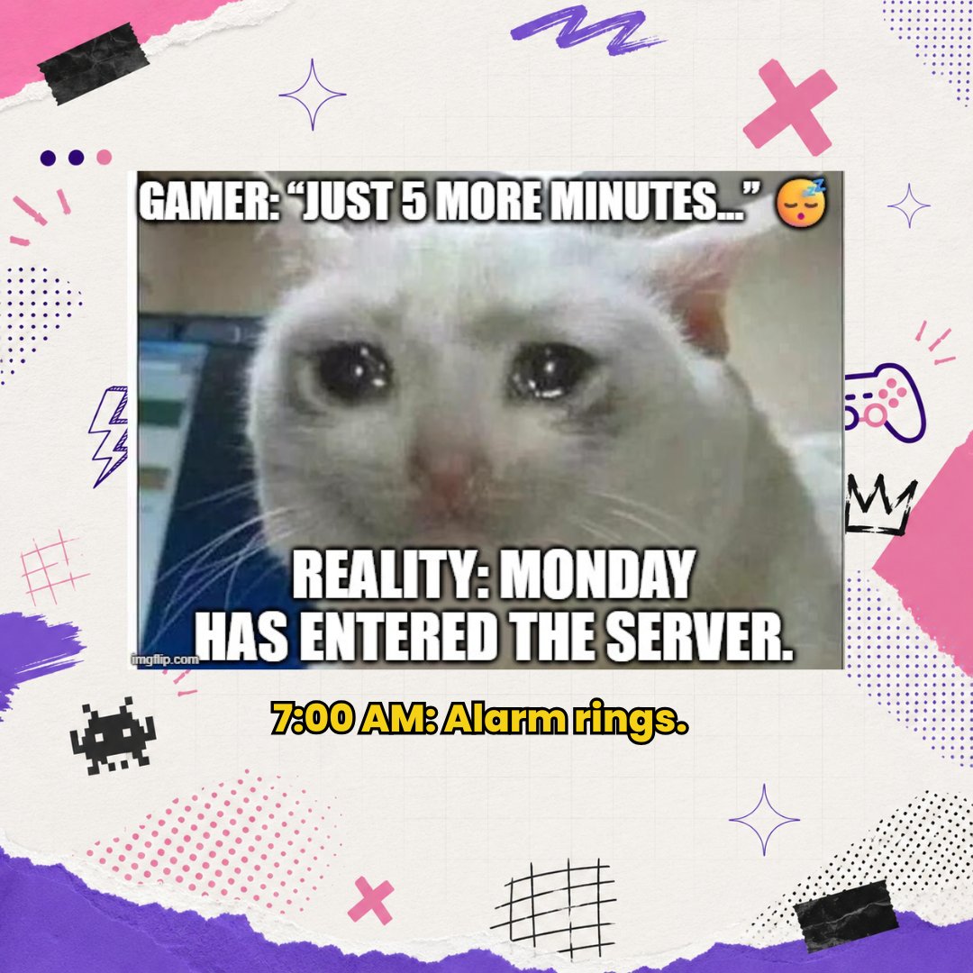 bluestacksinc's tweet photo. 💀 Monday really said:

❌ No respawn
❌ No save point
❌ No checkpoint
✅ Just suffering
FINAL BOSS: MONDAY 🎮
Gamers, how much HP do you have left? 😭
.
.
.
#BlueStacks #MondayMood #GamingMemes #GamerLife #MondayMemes #monday #memesdaily #meme https://t.co/KQvHfoW0Nz