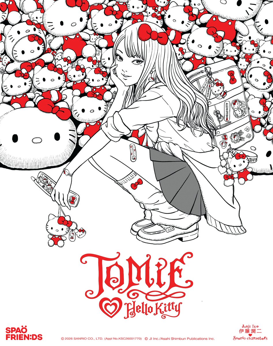 SpaoKr's tweet photo. #🖤❤️
Junji Ito X Sanrio characters with SPAO

🖤❤️상품 발매 일정
2026.08.31(Mon) https://t.co/MlHxWLk0xf, MUSINSA
2026.09.04(Fri) 각 매장 별 오픈 시간, SPAO : 강남2, 홍대AK, 부산서면중앙, 대구동성로중앙
2026.09.05(Sat) 오전 10:30, NEW OPEN STORE : SPAO 성수

#junjiito #sanrio #spao