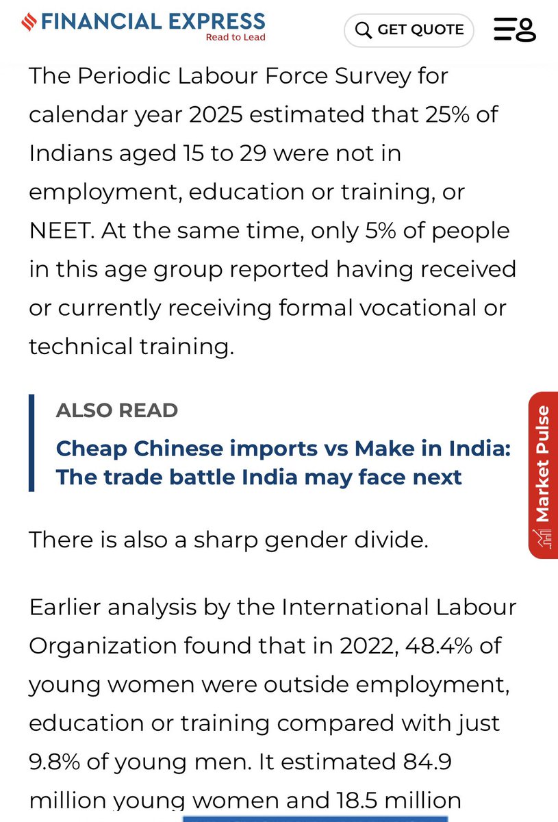 ABRAPOLU's tweet photo. Alarming! India’s Demographic Dividend is nowhere near in peace!
That’s why, GenZ gravely agitated. 
Gov. Agencies rebut, refuse &amp; revert to their convenience but field fiercely exploding. To blame, many means! However, those who are in hopelessness, be prioritised. 
Save Future https://t.co/HX0QR8A8w6