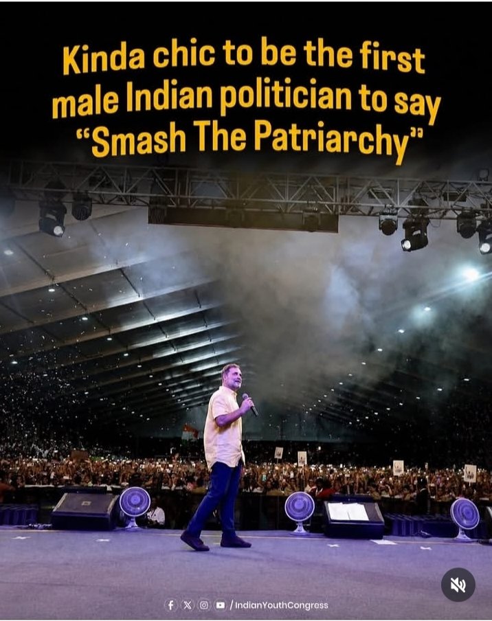 tauseef85428917's tweet photo. The first make indian politician to say Samash the Patriarchy https://t.co/KB7OdpBQal