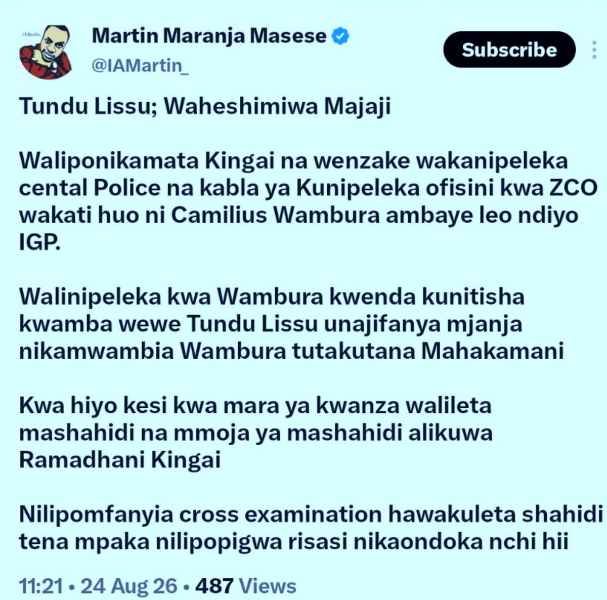 HarryGodfirst's tweet photo. Hon. Tundu Lissu went through Hell but he will emerge a VICTORIOUS.
#FreeTunduLissu
#FreeHimNow https://t.co/8KytzyVTYq