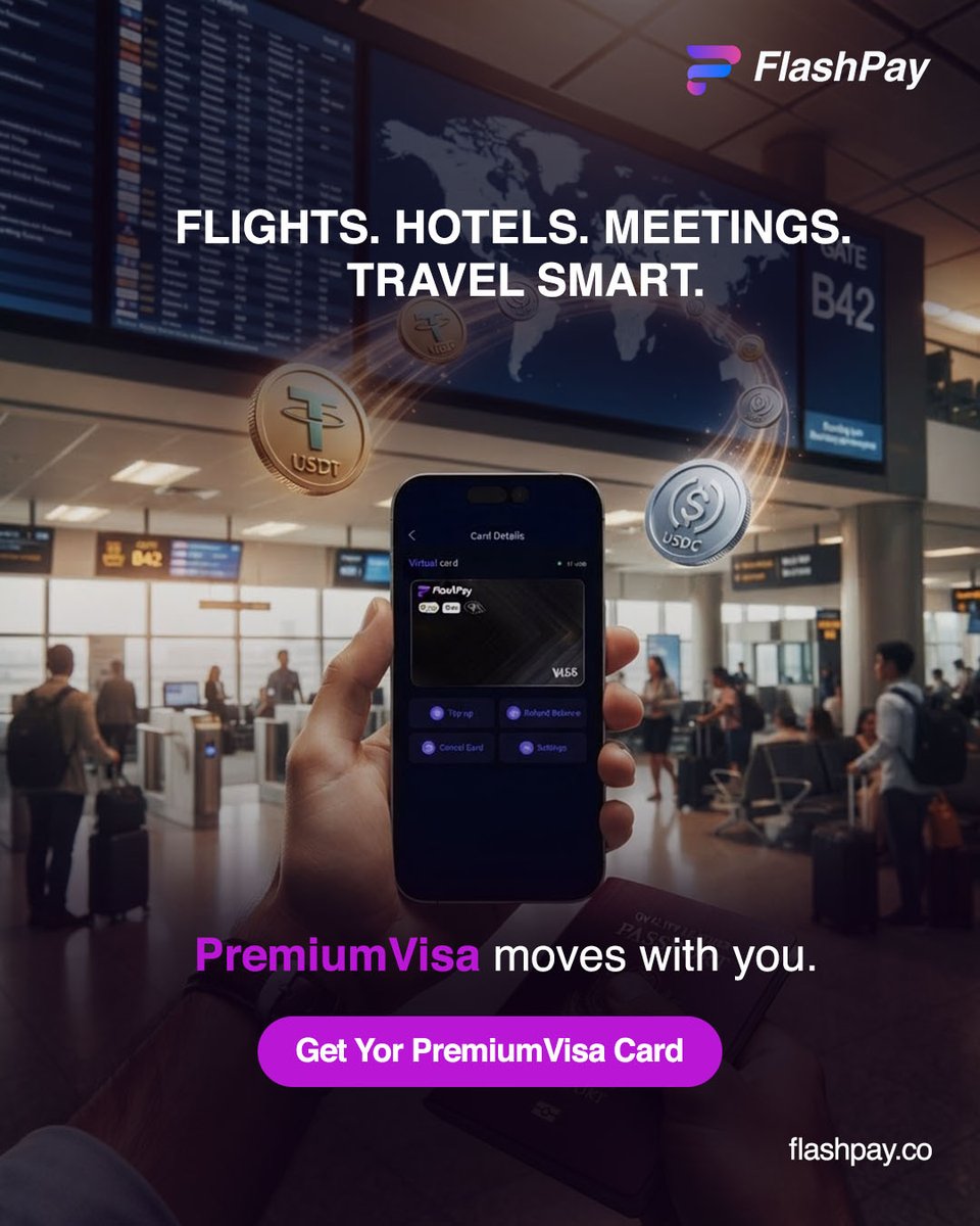 flashpay_card's tweet photo. Whether you're in Dubai, London, or Bali… 🌍
Your crypto moves with you.
✔ No bank account required
✔ Simple, seamless spending
Spend crypto. Live global.
🌐 https://t.co/xuLRyQuC9B
#FlashPay #Borderless #USDT #USDC #SpendCrypto #Travel #CryptoCard https://t.co/4ZQ77vf7sH