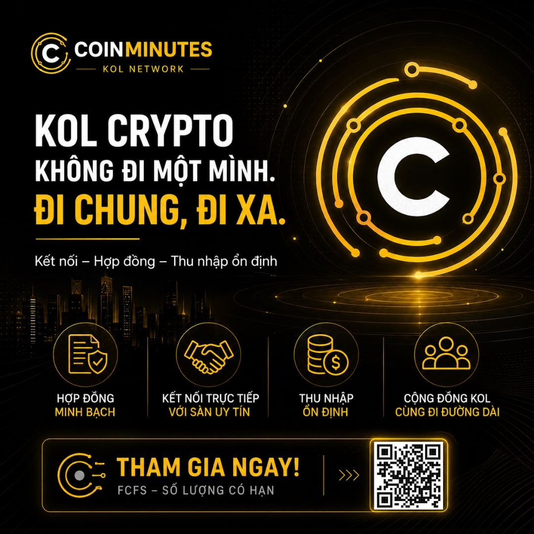 coinminutesvn's tweet photo. ANH EM KOL CRYPTO CÓ ĐANG THẤY CHÔNG CHÊNH KHÔNG? 

Dạo này lướt X, thấy nhiều group KOL lần lượt thông báo đóng cửa.

Nhiều ace mất nguồn booking từ dự án nước ngoài, không còn biết nên đăng gì, hợp tác với ai, và liệu content của mình có dính luật hay không.

CoinMinutes hiểu điều đó, nên thay vì để mỗi người tự xoay sở một mình, tụi mình muốn làm một điều đơn giản: gom anh chị em KOL lại thành một network chung, có hợp đồng rõ ràng, làm việc trực tiếp với các sàn sắp được cấp phép chính thức tại Việt Nam.

Ở đây, anh chị em sẽ có:
✅Hợp đồng minh bạch không còn tự phát và chịu rủi ro pháp lý một mình
✅Kết nối trực tiếp với các sàn uy tín, chuẩn bị ra mắt chính thức ( deal sẽ sịn hơn ae tự deal một mình)
✅Thu nhập ổn định ngay trong giai đoạn thị trường đang thắt chặt
✅Một cộng đồng KOL cùng chia sẻ, cùng đi đường dài thay vì mạnh ai nấy làm

Nếu bạn là KOL/creator trong mảng tài chính, crypto và đang muốn tìm một hướng đi rõ ràng, an toàn hơn cho giai đoạn tới nhắn cho CoinMinutes nhé.

Điền ngay form đăng ký bên dưới phần reply nhé ae, FCFS!