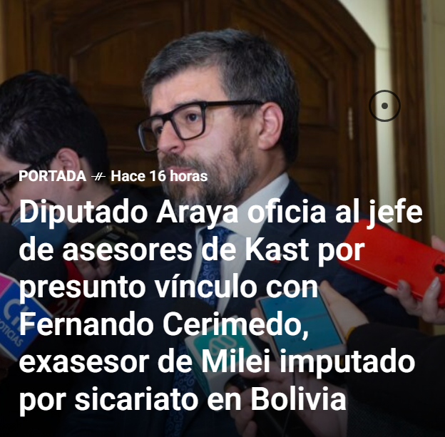 HQGatica's tweet photo. - El vínculo no es "presunto"
- El jefe de asesores se llama Alejandro Irarrazábal
- Hay declaraciones de colaboradores de Cerimedo que este si participó en la campaña de Kast. https://t.co/JtpxDGa6We