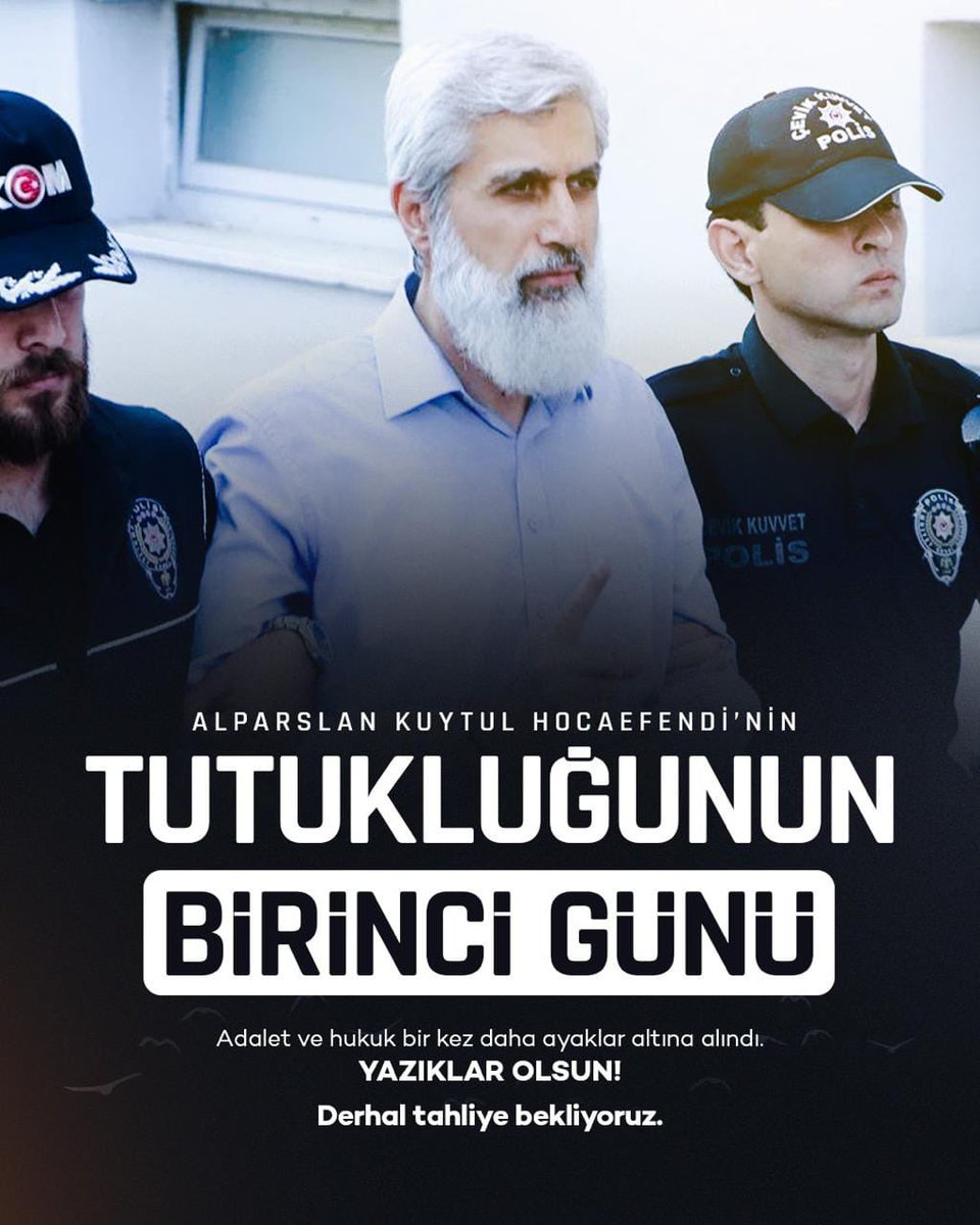ElazigFurkanH's tweet photo. Tutukluluğunun henüz 1. gününde olan Alparslan Hocaefendi’nin ailesi ve sevenleri, kendisinin nerede bulunduğuna dair herhangi bir bilgiye sahip değil. Ailesinin ve sevenlerinin bu belirsizlik içerisinde bırakılmamasını, bulunduğu yer ve durum hakkında ivedilikle bilgilendirme yapılmasını talep ediyoruz.

AlparslanHoca Nerede