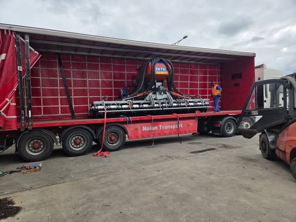 ErthLtd's tweet photo. A bit of rain and lots of variety this week. 

4 Krummenacher ready Agriseeder E on way to Muller Ag in Switzerland and a 6m Agriseeder with all the bells and whistles on the way to Wales https://t.co/TgwhTBj6x0