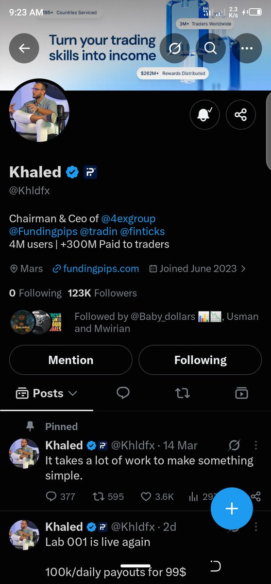 abdullahiabsco's tweet photo. @ronna256 @fundingpips @Khldfx @tradin All accounts already following ✅
DISCORD GROUP JOINED 💯✅

God abeg 😔🤦🏽‍♂️

Let me just proof my consistency and DISCIPLINE with this PROPFIRM ACCOUNT PLS 🙏 🤲 🥺 https://t.co/NNev6aDZXK