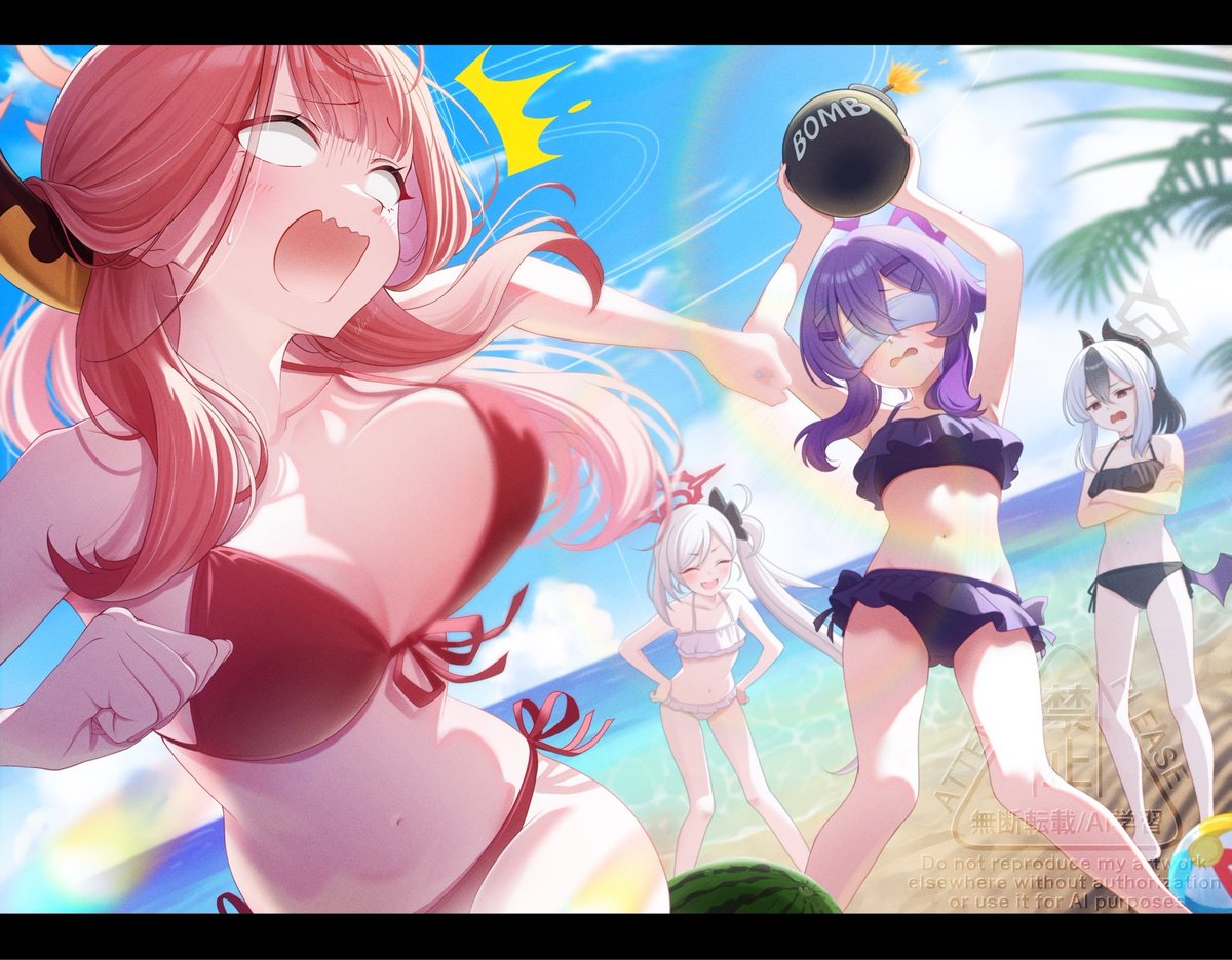 cadmium0527's tweet photo. 🍉アウトロースイカ割り🍉
#ブルアカ https://t.co/HgvJKvXF6n