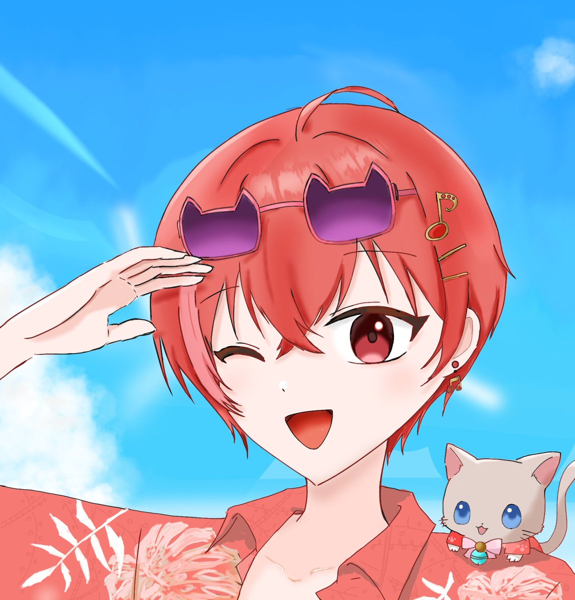M8015100850620's tweet photo. Happy  Summer  ❤

#さまろく 
#ねこみやアート https://t.co/7h38JlKkDr